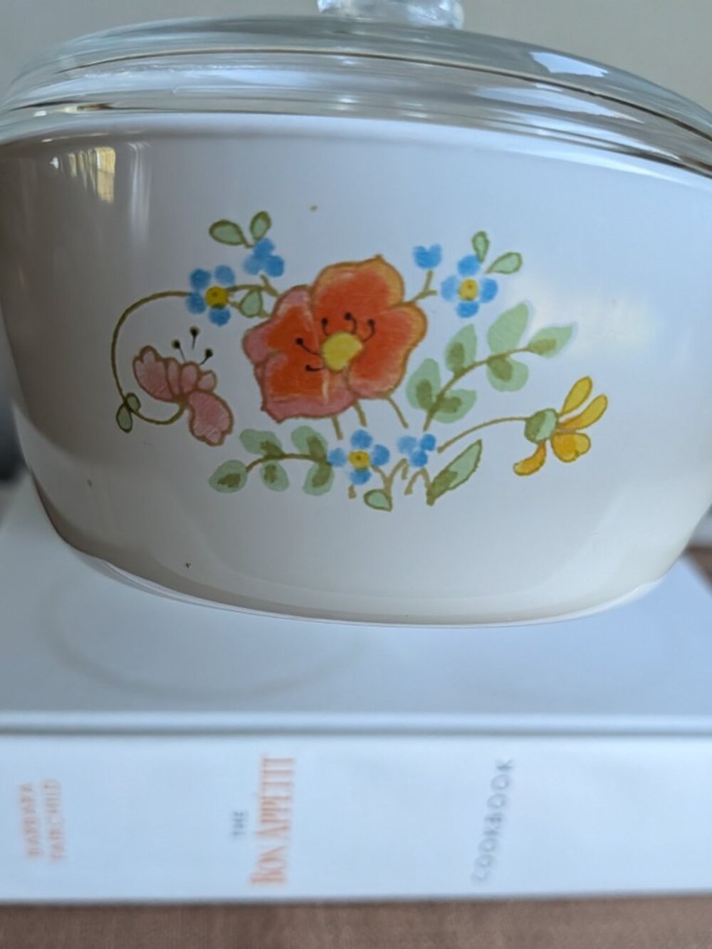 1980s CorningWare Wildflower Pattern P43 & P82 with Lid - Picture 6 of 11